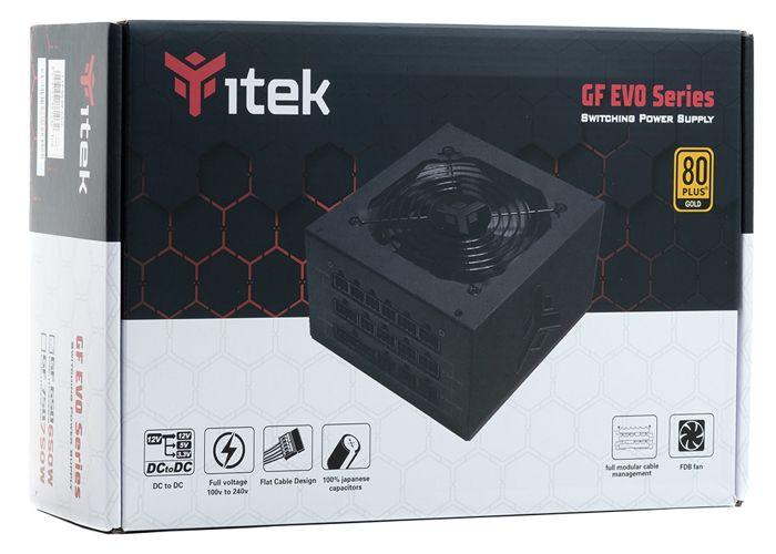 Alimentation atx - itek - gf650 evo - 650w - 80 plus gold - modulaire