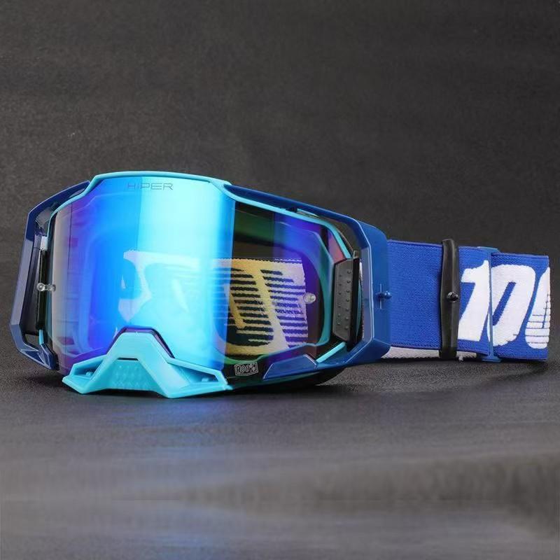 New large-frame off-road motorcycle goggles with high-definition, anti-glare lenses, suitable for wearing with prescription glasses while riding