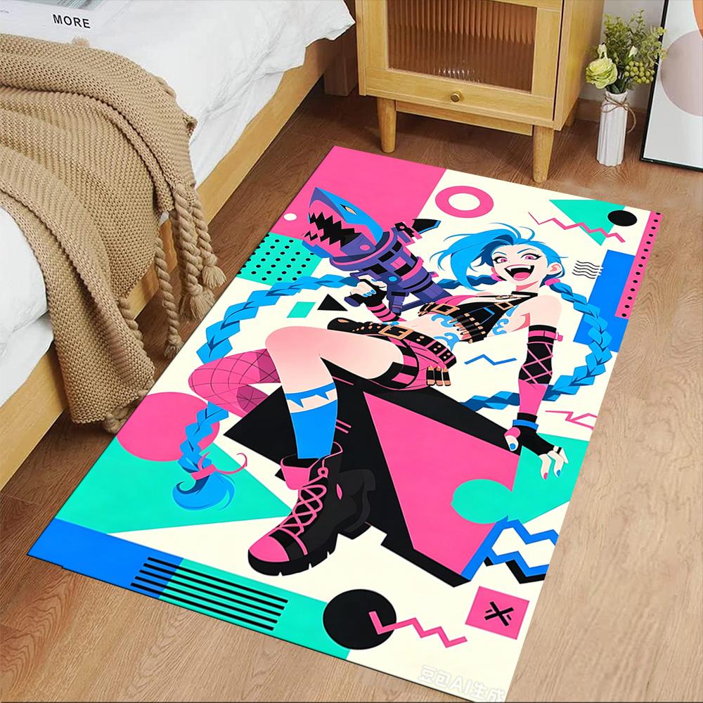 Cyberpunk Warrior Area Rug Suitable for Study Room Outdoor Decorate Room Hallway Anti-slip Rug Decorate Offices Perfect Gift for Friends & Family