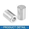 A ABSOPRO Car Cylindrical Air Conditioner Pipe Joint Fitting Sleeve 12mm 19mm Hole Diameter Aluminum (Set of 2)