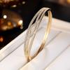 Light Luxury Baby's Breath Zircon Women's Fashionable Simple Opening High-end Versatile Bracelet