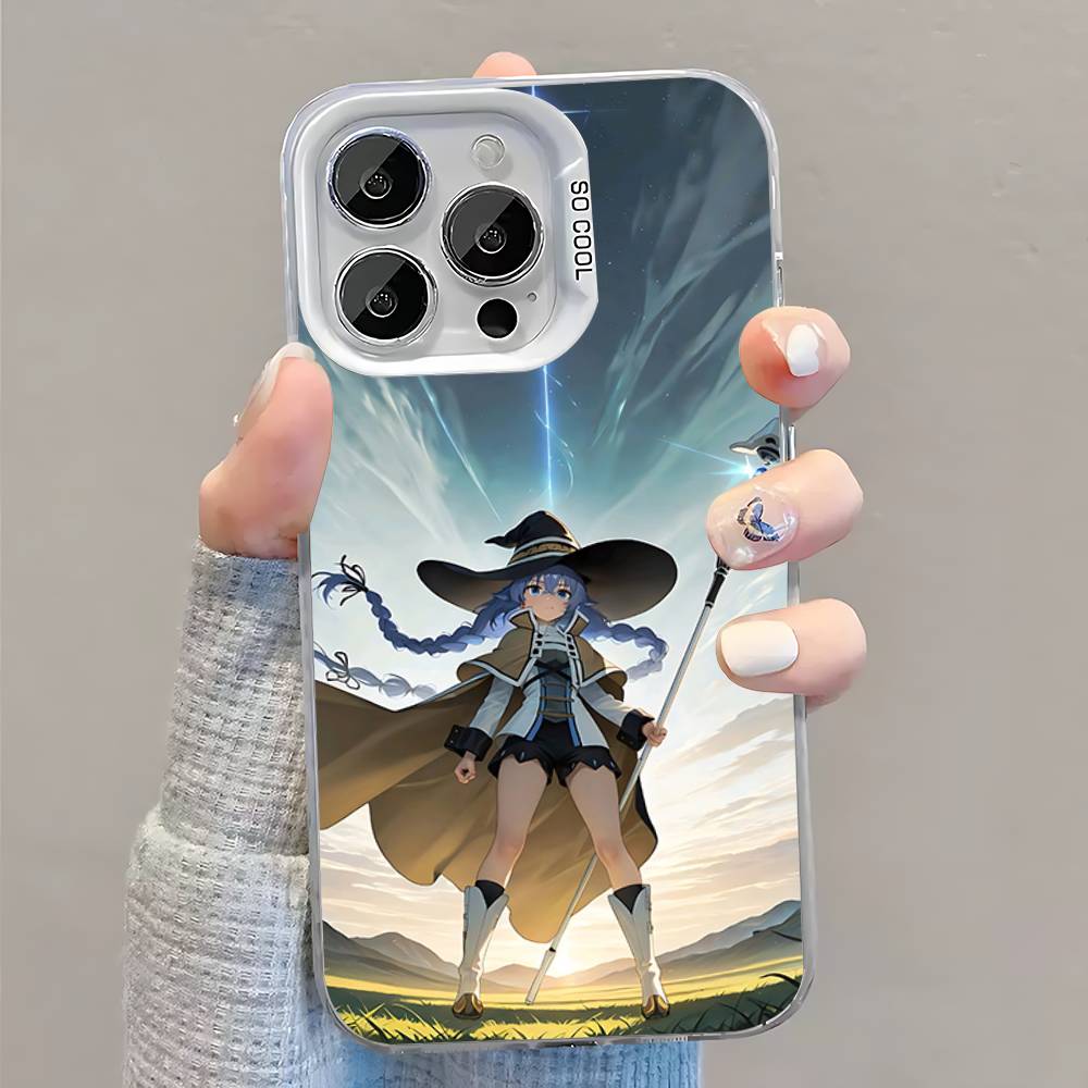 Phone Case For iPhone 16,15,14,13,12,11,Pro,XS,Max,Plus,Mini,SE M-Mushoku Tensei Roxy White Candy Matte Shockproof Cover