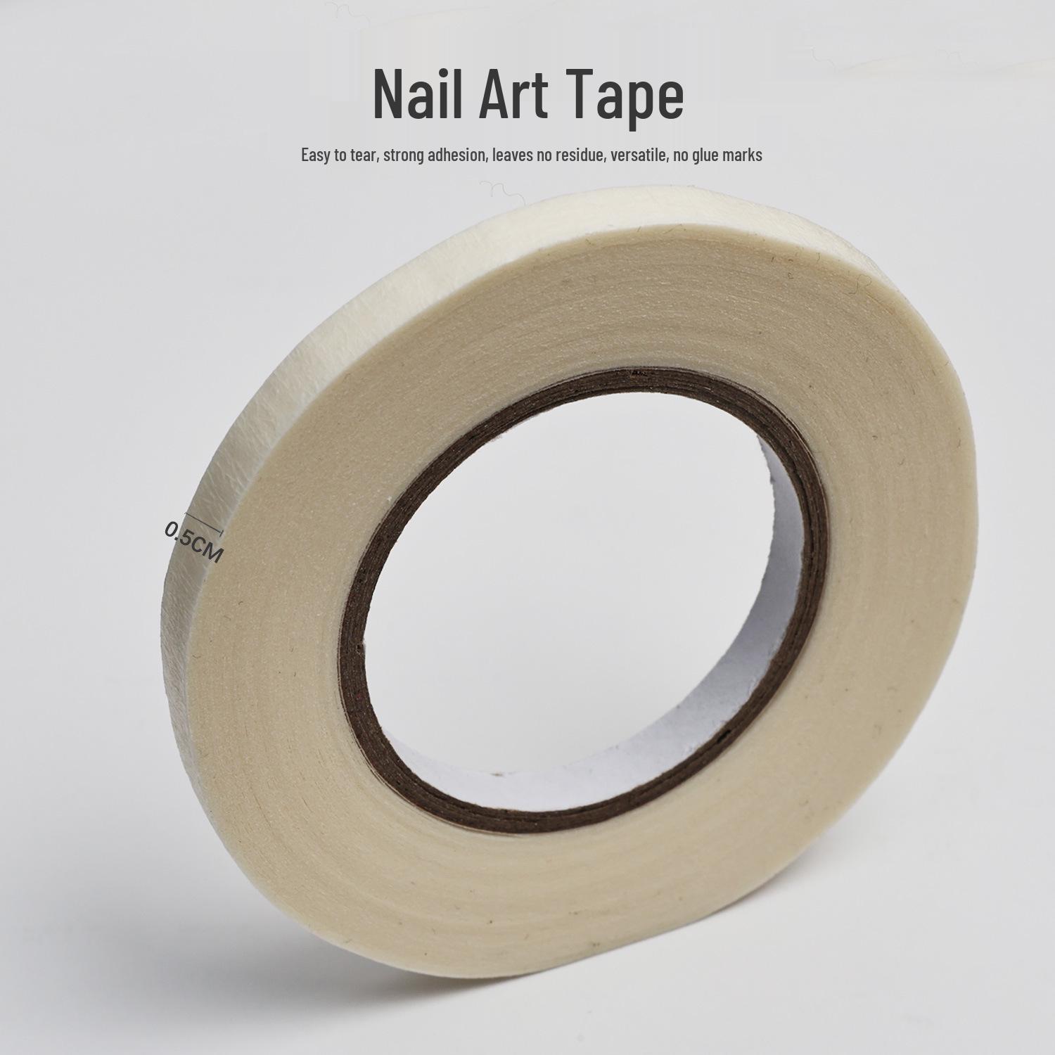 

French Stripe Nail Art Gel Stickers & Isolation Tape for Mirror Powder Application