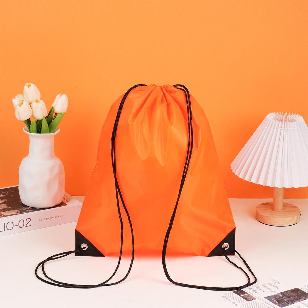 Waterproof 210D Polyester Drawstring Sports Backpack with Custom Logo