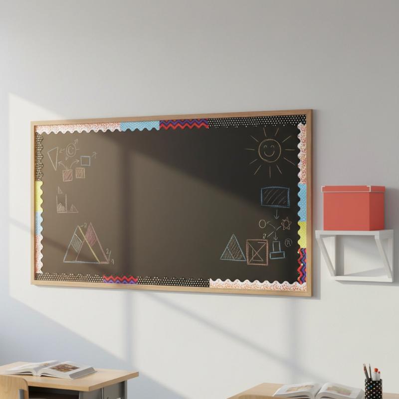 26 Colors Adhesive Classroom Border Trim Sticker 10M Long Wall Decor for Bulletin Boards School Teachers Students