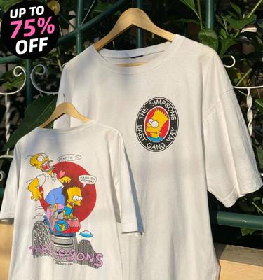 New SpringSummer Arrivals Summer  The Simpsons Cartoon Short Sleeved Hip Hop Unisex Unisexs Tshirt Children Adults Parent Child
