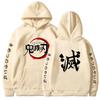 Japan Anime Demon Slayer Printed Hooded Men Women Aesthetic Trendy Hoodies Plus Size Streetwear Hot Manga Sweatshirt Harajuku Unisex Hoody