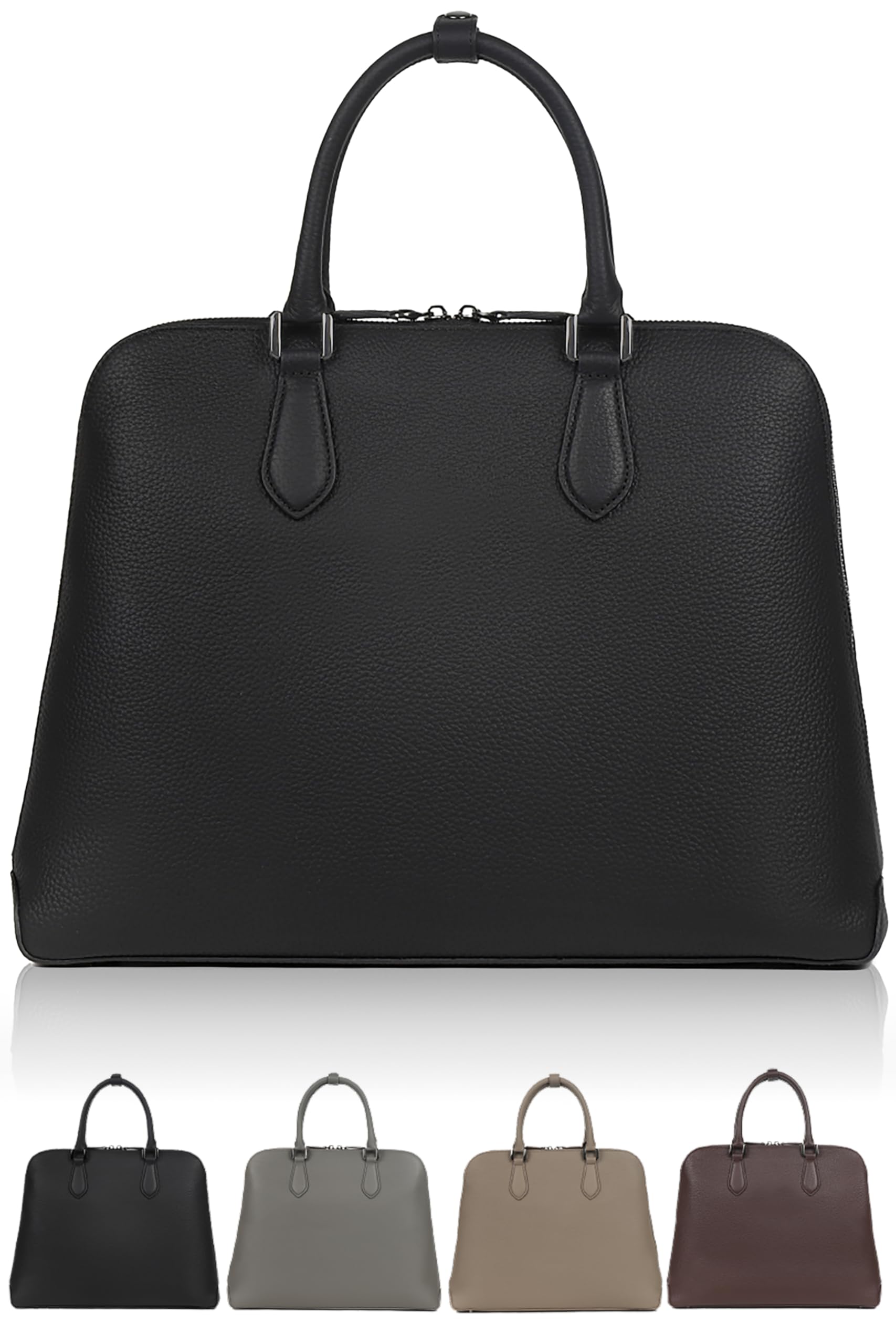 

[LS LASIEM] [Genuine Leather Bag for Adults] Men s Business Bag, Briefcase, Tote Bag, Genuine Leather, Thin Gusset, Self-Standing, A4 Size, Tablet,