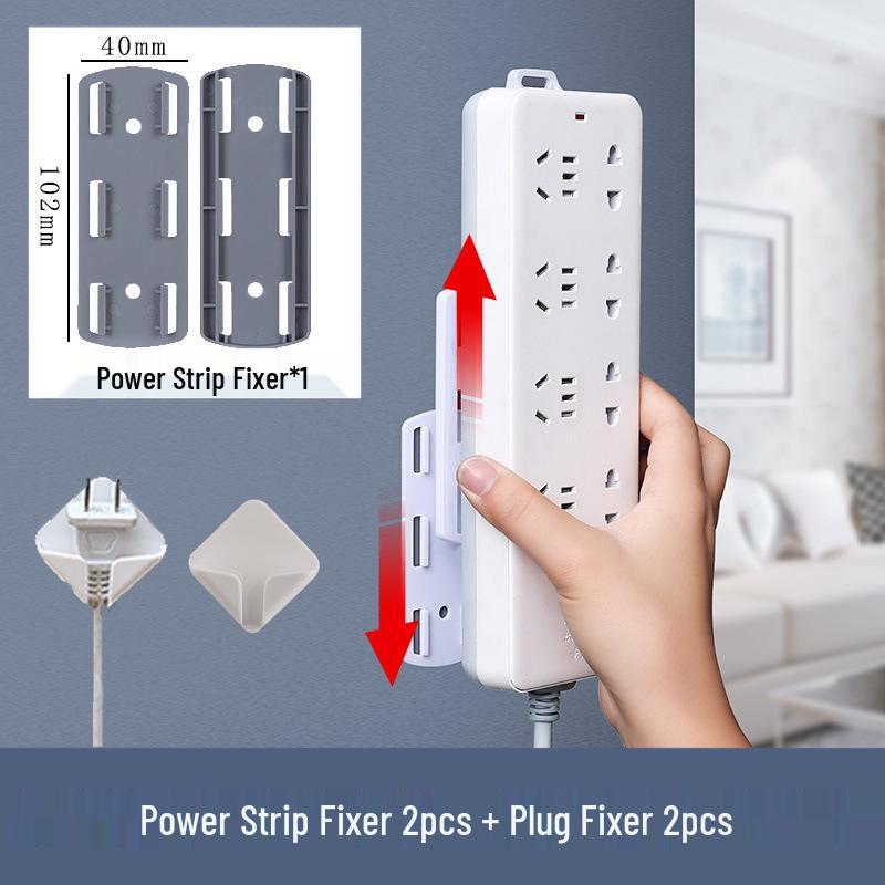 

Power Strip Holder: Wall-Mounted Socket Board Organizer & Cable Management