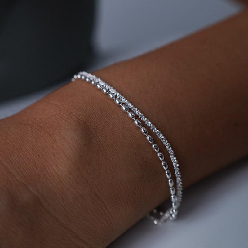 

MERITY Sparkle Twice bracelet silver