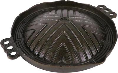 TENPOS Chubu Corporation Tokiwa Iron Genghis Khan Grill Pot (without Holes) 26cm Round CR-17