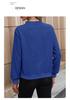 2026 Autumn Casual V-Neck Long Sleeve Jacquard Solid Color Women's Hoodie