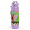 1PC I Was Now Six Seven Unlocked 750ml Color Plastic Sports Water Bottle Leakproof Flip Straw Lid Suitable for Sports Office Home Use