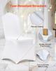 VEVOR Stretch Spandex Folding Chair Covers, Universal Fitted Chair Cover, Removable Washable Protective Slipcovers, for Wedding, Holiday, Banquet