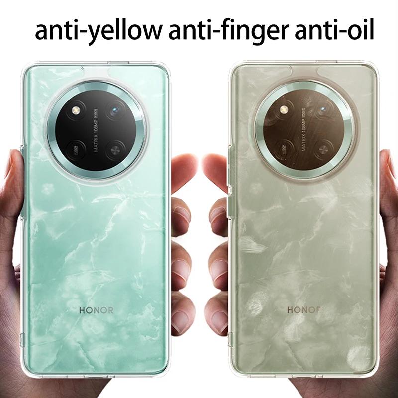 Für Magsafe Magnetische Acrylhülle für Honor X9C X9 C Stoßfestes kabelloses Laden Durchscheinende Matte Abdeckung für Honor X60 Pro