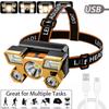 Leistungsstarke wiederaufladbare Kopf-Taschenlampe zum Angeln, LED-Scheinwerfer, Nitecore Camping-Scheinwerfer, Jagd-Taschenlampe, Wandern, Frontlaternen