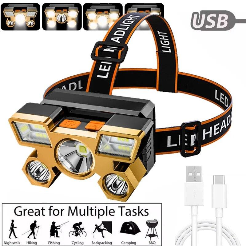 Leistungsstarke wiederaufladbare Kopf-Taschenlampe zum Angeln, LED-Scheinwerfer, Nitecore Camping-Scheinwerfer, Jagd-Taschenlampe, Wandern, Frontlaternen
