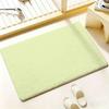 Solid color Floor Mat Bedroom Living Room Flannel Door Mat Non-Slip Home Decor