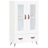 Highboard in White 69.5 x 31 x 115 cm Particleboard