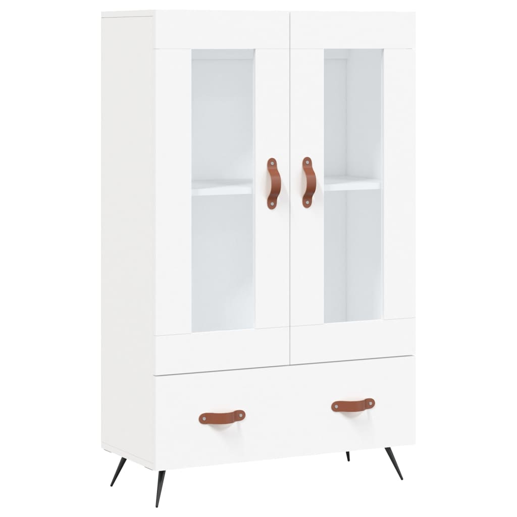 Highboard in White 69.5 x 31 x 115 cm Particleboard