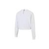 Nike W Nsw Flc Gx Crew Opal Casual Sports Fleece Lined Crew Neck Pullover Short Sweatshirt Women's White DM7658-100