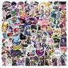 100pcs Anime JoJos Bizarre Adventure Desenho Animado Adesivos para DIY Guitarra Mala Skateboard Laptop Telefone Decalques Adesivo Brinquedos para Crianças