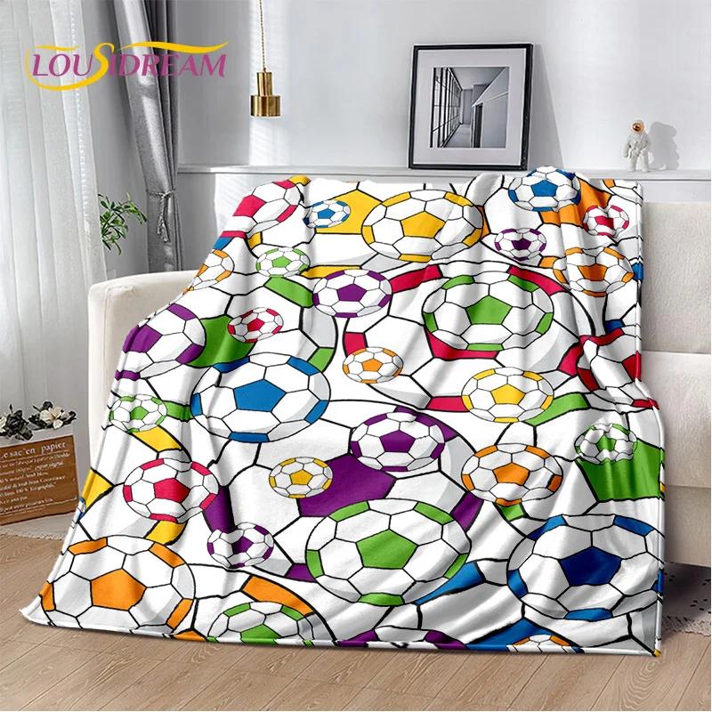29 Stil Futbol Sahası Futbol Spor Karikatür Yumuşak Battaniye, Ev Yatak Odası Yatak Kanepe Seyahat Örtüsü Çocuk Hediyesi için Yumuşak Atma Battaniye