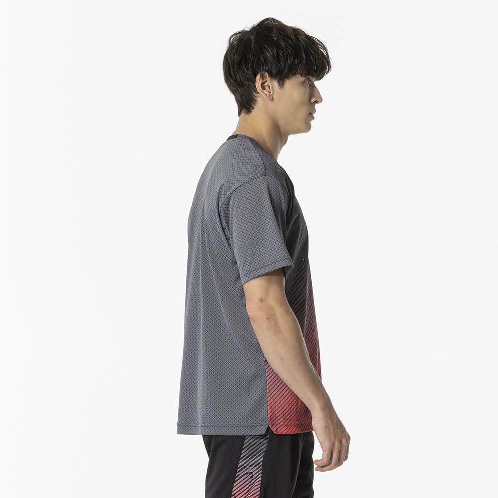Tennis and Badminton Dry Aeroflow KeepLite Game Short DynaMotion Officially Approved by the Japan Badminton Unisex Turbulent Size M Shirt, Sleeve,