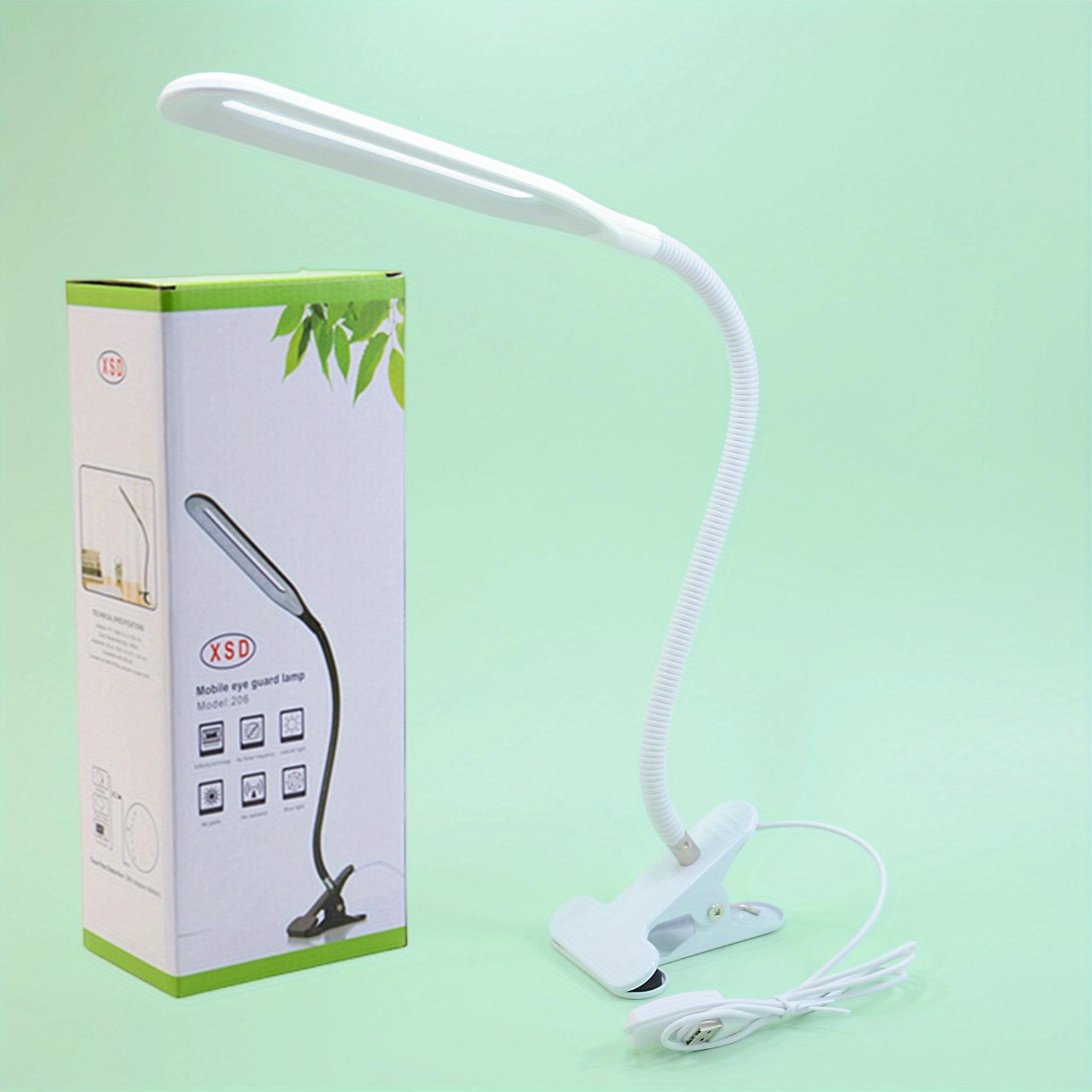 

LED Reading light clip type desk lamp Study student dormitory table lamp bedroom desktop bedside lamp eye protection Clamp lamp білий