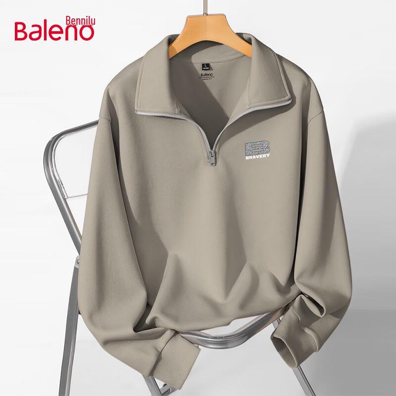 

Baleno Men s Half-Zip Stand Collar Sweatshirt 3XL