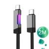 RGB Fast Charging Cable 100W 6A USB Type C Charge Cable with RGB Ambient Light