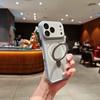Luxury Heat Dissipation Cooling Mesh Hole Case for iPhone 17 16 15 14 Plus 13 12 Pro Max For Magsafe Stand Holder Armor Cover