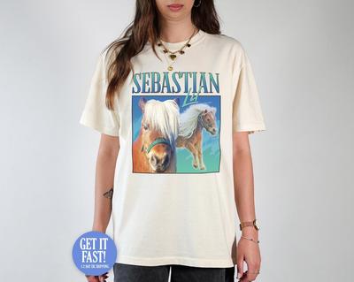 Lil Sebastian Hommage T-Shirt Parks & Rec TV-Show Geschenk Retro 90er Vintage Lustig