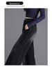 Women's High Waist Velvet Straight Leg Jeans - 2025 Trendy Narrow-Wide Pants for Autumn & Winter