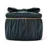 Francfranc Velvet Ribbon Vanity Cosmetic Makeup Makeup Storage Pouch, Large, Green, Pouch, Box,