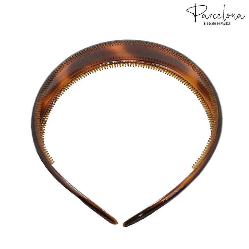 Women's Classic Hair Headbands, 3/4 Inch Wide, Non-Slip Grip, Durable Cellulose Material, Set of 2, Elegant Design for Everyday Use