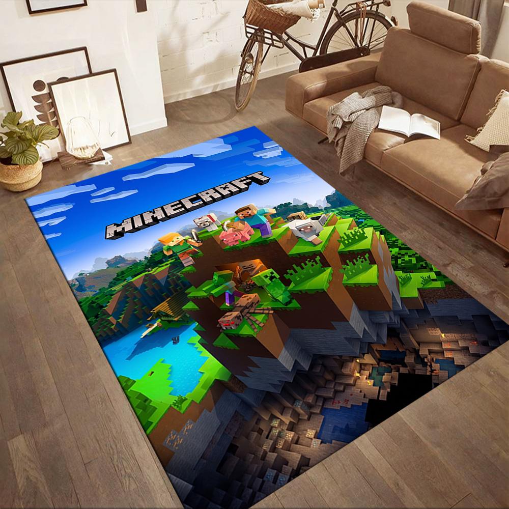 Minecraft 194 Area Rug Suitable for Kitchen Outdoor Game Room Dining Room Antislip Carpet Office home decor Birthday/Christmas Gift