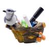 Simulated Bird Pen Holder Resin Stump Bird Stationery Pencil Stand