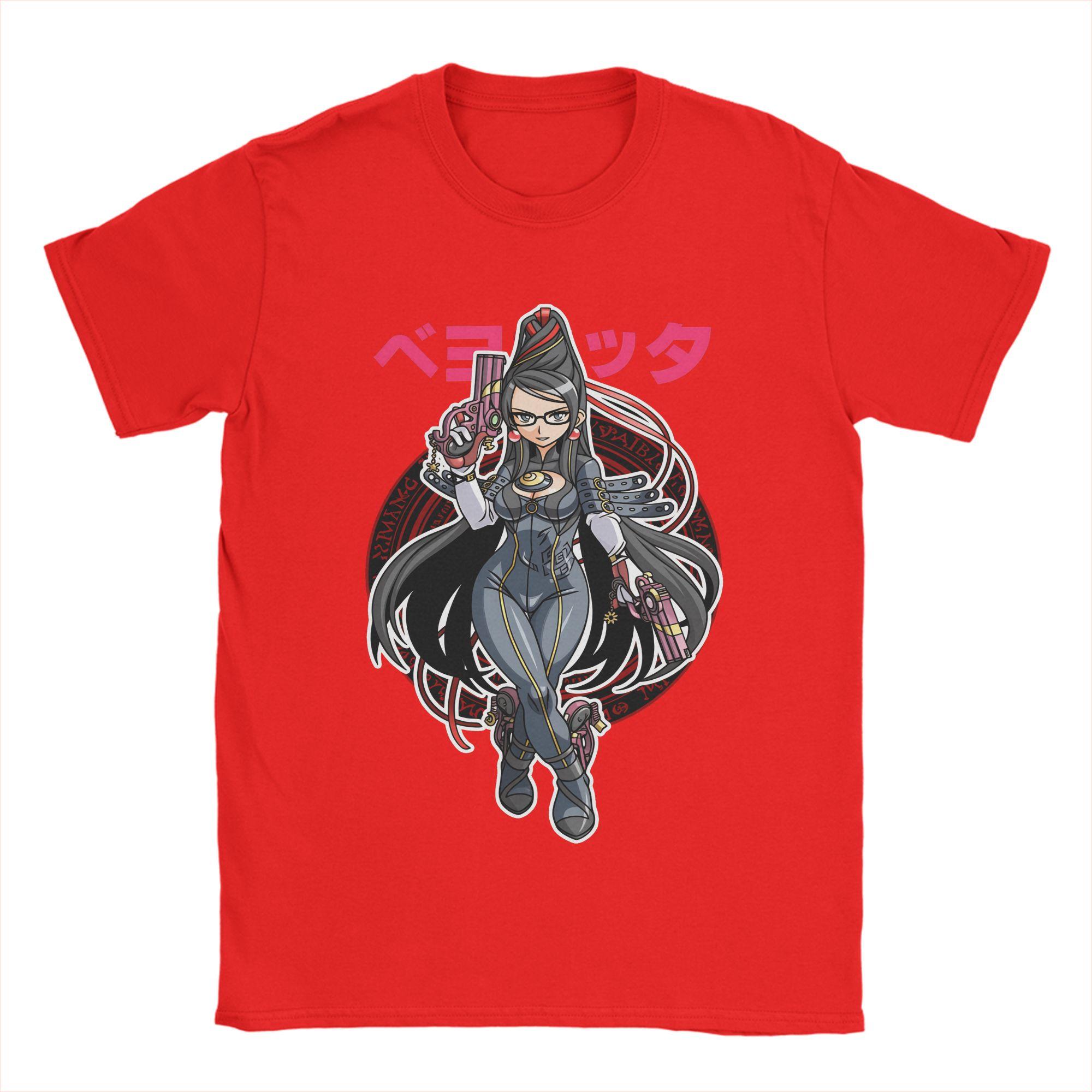 

Unique Bayonetta TShirt for Unisex O Neck Pure Cotton T Shirt Cartoon Butterfly Short Sleeve Tee Shirt Original Clothes S