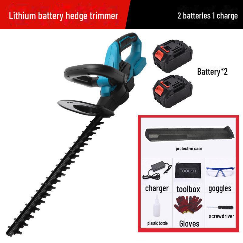 Rechargeable Electric Pruning Machine with Lithium Battery for Hedge Trimming and Lawn Mowing, Compatible with Makita Battery