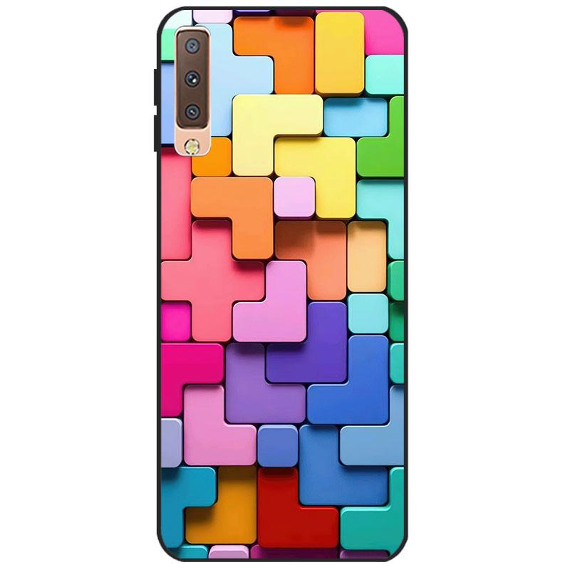 For Phone Case Samsung Galaxy A7 2018 Case Bumper Soft TPU Silicone Coque Back Cover For Samsung A7 2018 A750 A750F Case Fundas