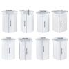 8Pcs Geometric Cylinder Candle Molds Food Grade Silicone Easy Demolding For Resin Casting Candle Soap Chocolate Making
