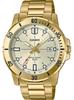 MTP-VD01G-9EV Men's Enticer Gold Tone Stainless Steel Gold Dial Casual Analog Sporty Watch, Gold, One Size, Quartz Movement.