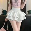 Sweet Girly High Waist Slimming Layered Cake Skirt - Spring/Summer Women's Short Skirt