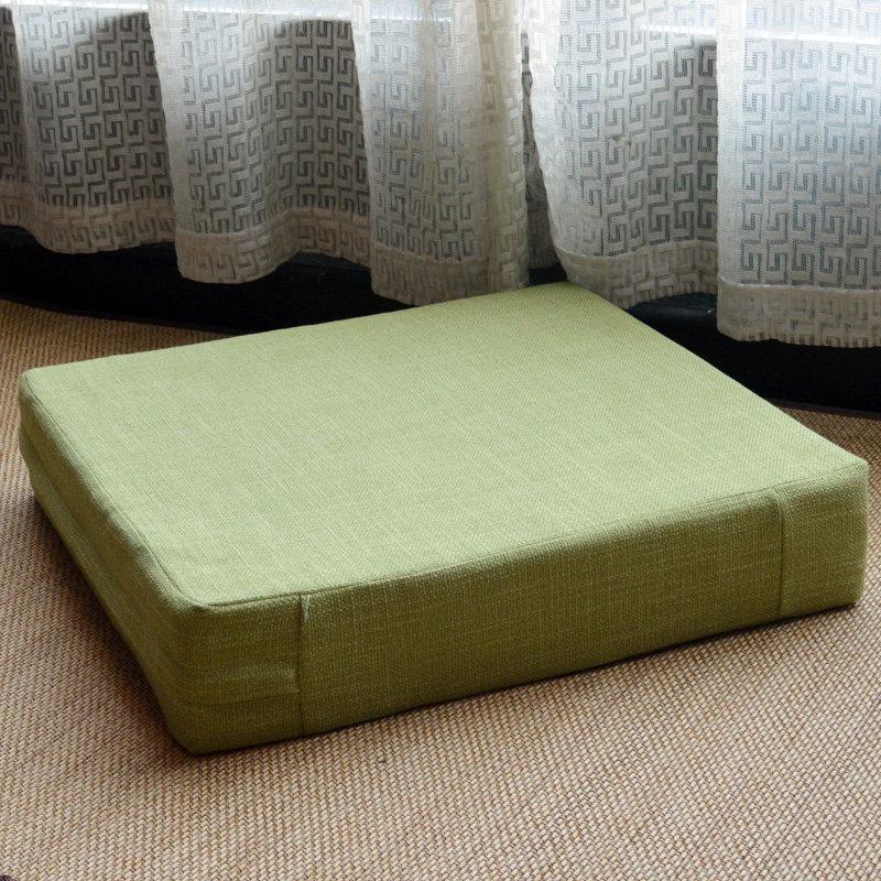 Washable Thickened Four Seasons Japanese Tatami Square Seat Cushion for Floor and Coffee Table.