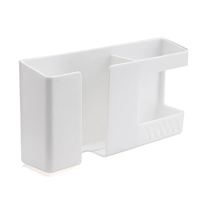 New Multifunctional Wall-mounted Storage Box Punch-free Mobile Phone Remote Control Storage Rack Bathroom Wall Debris Storage Ra