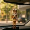 4/12PCS Nutcracker Wooden Vintage Angel Hanging Decorative Set - Christmas Gift, Party Decoration Car Interior Decor Accessories