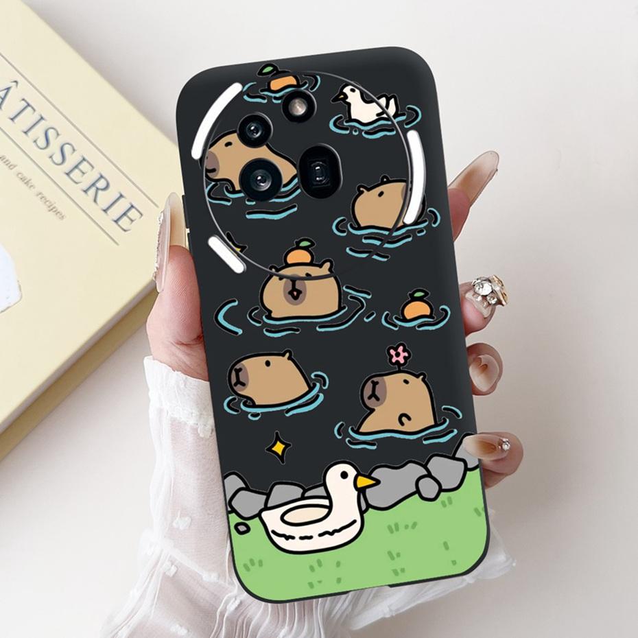 Fashion Design Phone Case For Nothing Phone (3a) Pro Phone3a Black Silicone Soft Cover For NothingPhone 3a 3 a Pro Cases Bumper