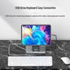 4K60Hz USB-C Docking Station with Gigabit Ethernet, USB 3.2 Converter, and Rotating Stand for Phones and Tablets