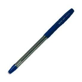 Stylo Bille - PILOT - Bps-Gp-M - Pointe Moyenne - Corps Cristal Avec Grip Antidérapant + Capuchon - Encre Bleue